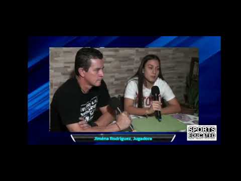 Jimena Rodríguez durante su entrevista con Sports Educated